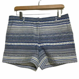 Katherine Barclay Montreal‎ 8 Aztec striped blue print shorts